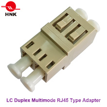 LC Duplex Multimode RJ45 Type Fiber Optic Adapter
